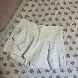Zara White Ruffle Skort